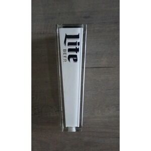 Vintage Miller Lite Four-Sided Acrylic Beer Tap Handle